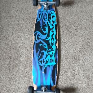 Blue and Black Skateboard